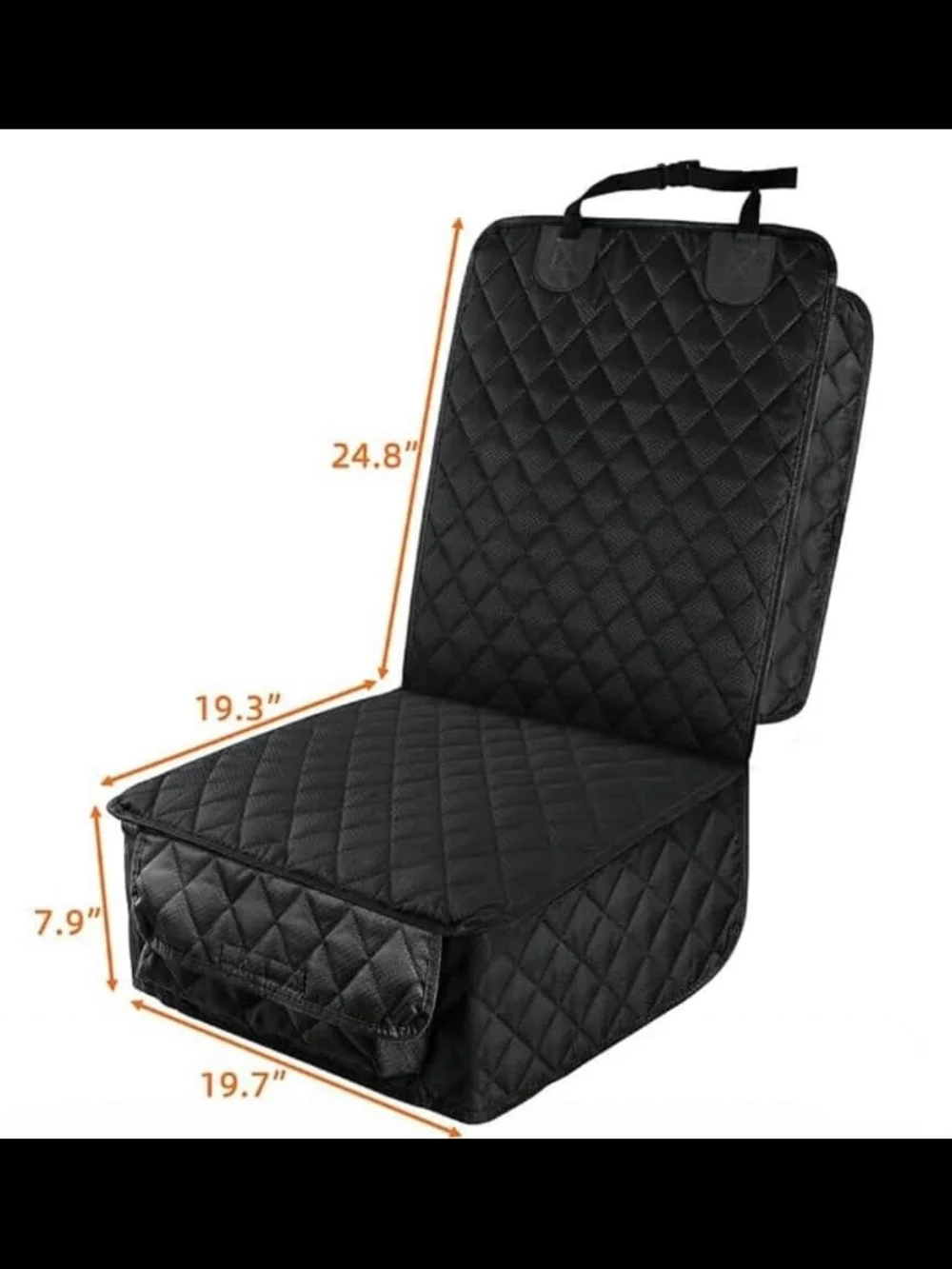 Black Quilted Front Car Seat Protectors - Premium Seat Covers